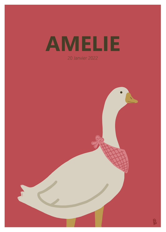Affiche "Goosie" Personnalisable - Atelier La Pau