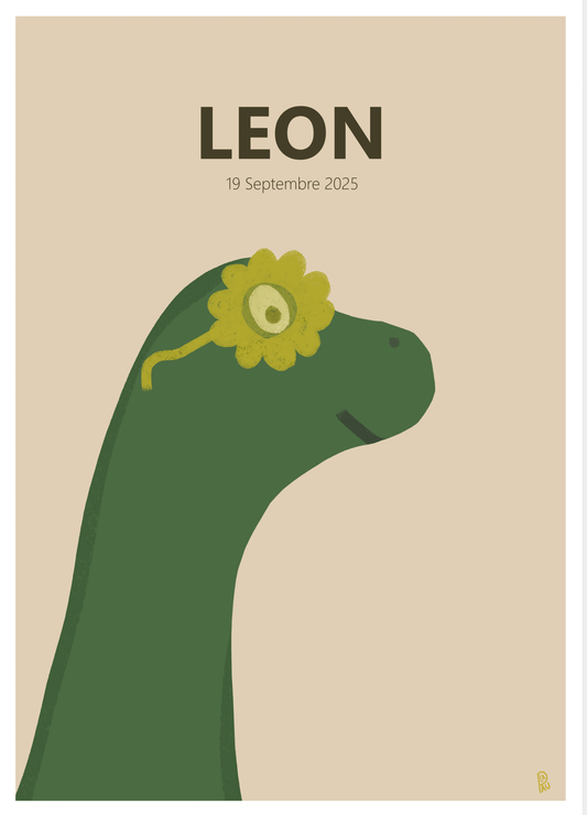 Affiche "Brachio 70's" personnalisable - Atelier La Pau