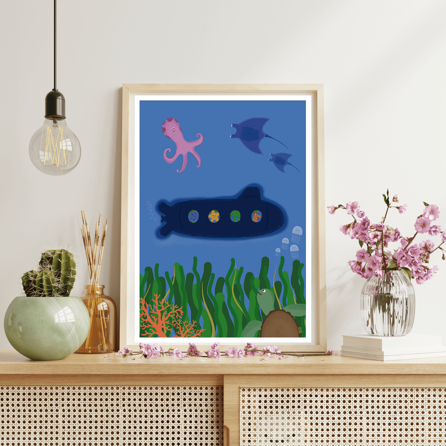 Affiche "In the Sea" - Atelier La Pau