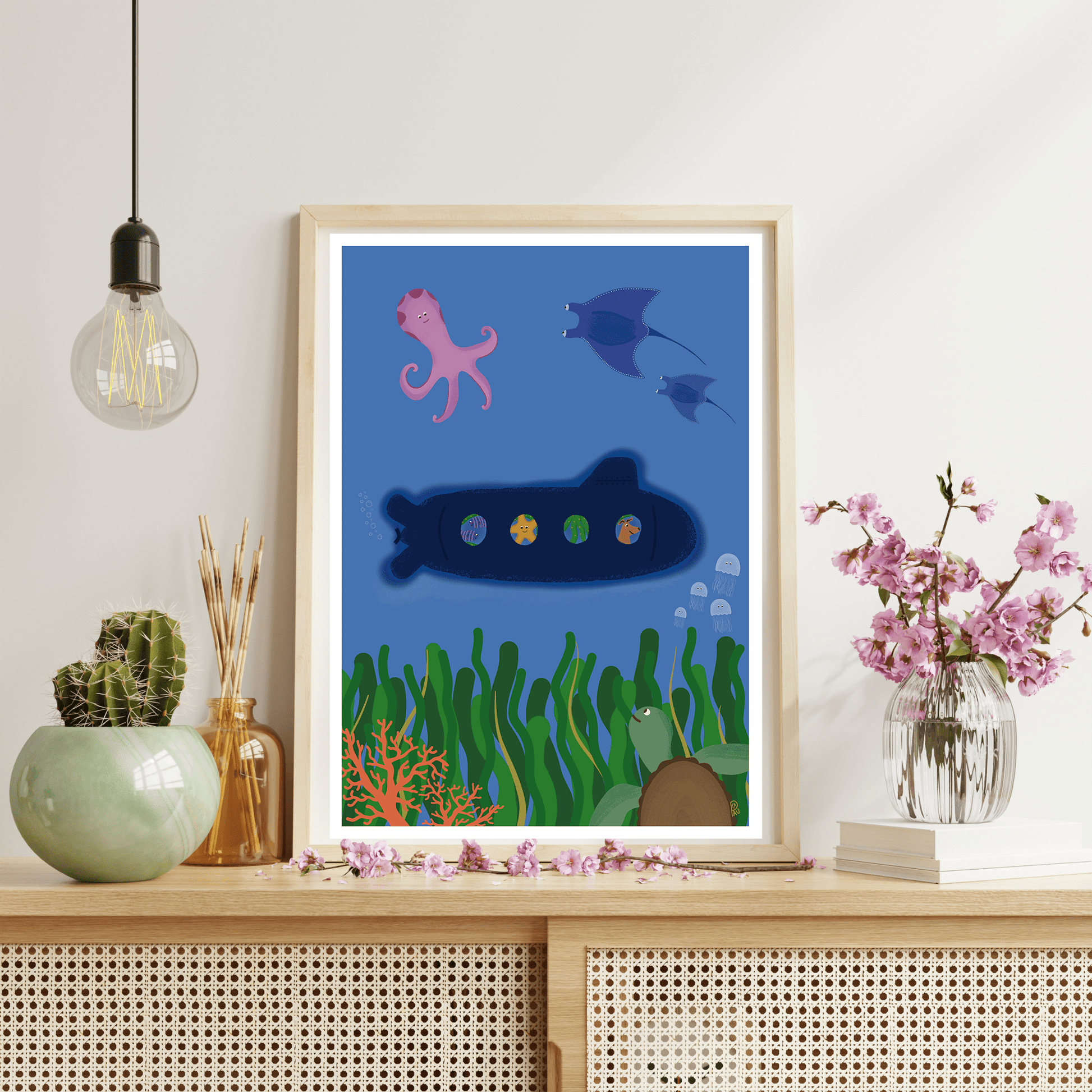 Affiche "In the Sea" - Atelier La Pau