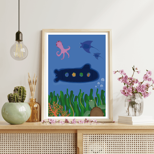 Affiche "In the Sea" - Atelier La Pau